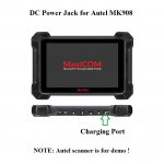 DC Power Jack Socket Charging Port For Autel MaxiCOM MK908
